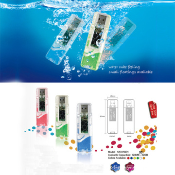 USB Flash Drive w/Liquid Decoration (12D37001)